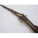 19th century Russian 1838 pattern tula type musket with converted percussion action,