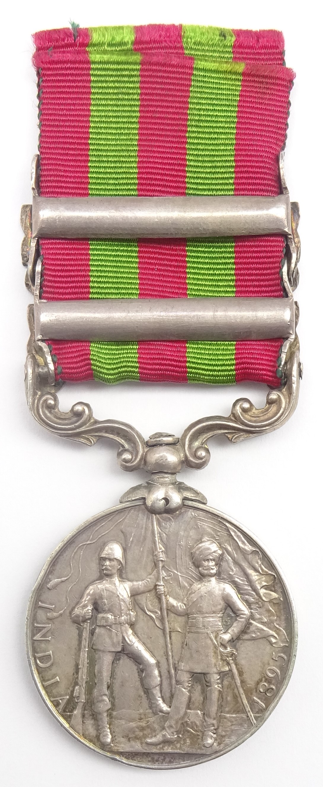 Victorian India medal awarded to 5380 Pte. J. Byers 2d. Bn. K. O. Sco. Bord. - Image 2 of 3