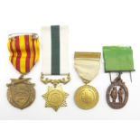 Four medals comprising British Red Cross Society Medal for War Service 1914-18,