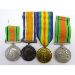 WW1 pair of medals comprising British War Medal and Victory medal awarded to DM2-171777 Cpl. F.