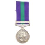 Elizabeth II General Service medal 1918-62 awarded to 1020 Sgt. Ali Bakhit T.O.S.