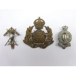 Three cavalry cap badges - Derbyshire Yeomanry,