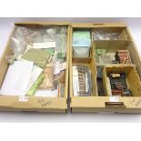 Large quantity of model railway layout and trackside accessories, spare parts etc,