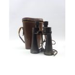 Pair WW2 British Royal Naval Barr & Stroud anti-flash binoculars marked 7x C.F.41 A.P.