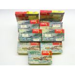 Twenty early 1960s Eagle 1:200 scale plastic construction kits comprising five H.M.S.