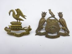 Two cap badges - Liverpool Pals and Leeds Pals Condition Report & Further Details