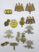 Fourteen military badges of Yorkshire interest including Leeds Pals, Yorkshire Yeomanry,