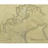 19th Century map of the Venetian States 50cm x 60cm Condition Report & Further Details