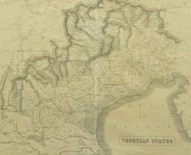 19th Century map of the Venetian States 50cm x 60cm Condition Report & Further Details