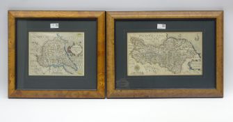 Christopher Saxton 'North Riding' hand coloured map engraved by William Hole 20cm x 35cm and