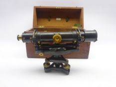 Late 19th/early 20th century lacquered brass theodolite by A.G.Thornton Ltd.