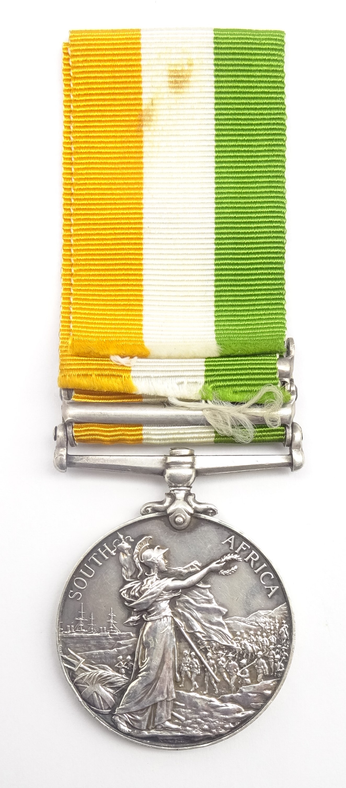 Edward VII King's South Africa medal awarded to 5403 Serjt. J. Wilkinson K.R.R.C. - Image 2 of 3