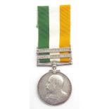 Edward VII King's South Africa medal awarded to 72949 Dvr. T.W. Smith R.F.A.