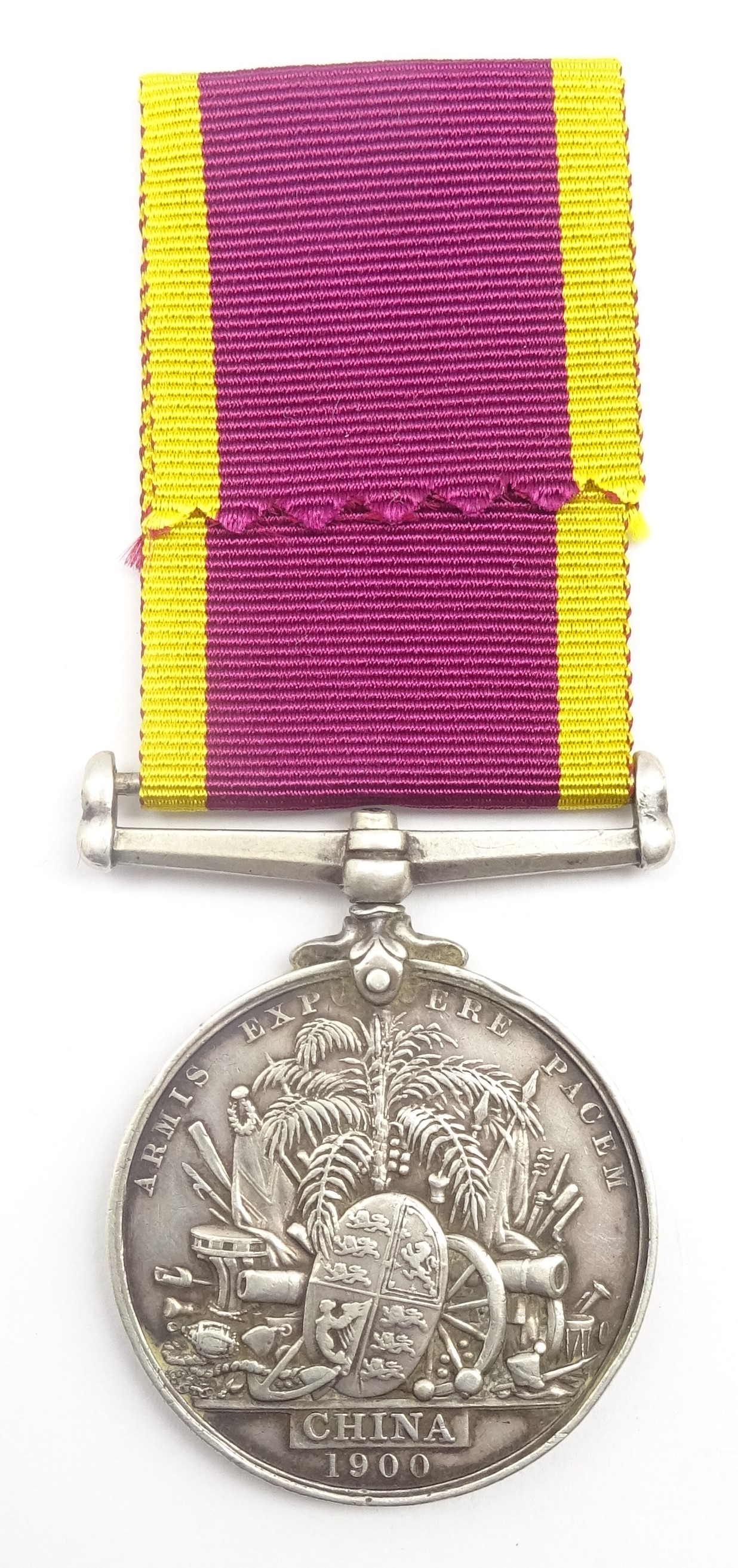 Victorian China War medal 1900 awarded to A.T. Goldhawk A.B. H.M.S. - Image 2 of 3