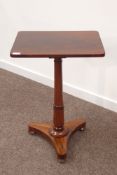Victorian rosewood pedestal occasional table,