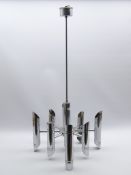 Mid 20th century eight branched light fitting,