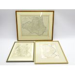 John Dower - 19th Century map of Durham 34cm x 44cm,