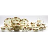Royal Albert Old Country Roses pattern tea and coffee sets comprising 10 tea cups, 12 saucers,