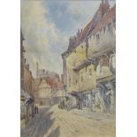 William James Boddy (British 1831-1911): 'Goodramgate to the Minster' watercolour signed,