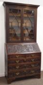 18th century oak bureau bookcase,