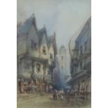 Paul Marny (French/British 1829-1914): 'Shambles York', - St Crux Tower, York,