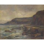 James Ulric Walmsley (British 1860-1954): Robin Hood's Bay, oil on canvas signed and dated 1911,