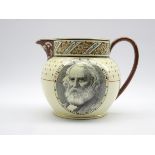 19th century Wedgwood creamware Longfellow commemorative jug,