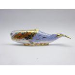Royal Crown Derby Collectors Guild paperweight 'Oceanic Whale',