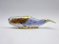 Royal Crown Derby Collectors Guild paperweight 'Oceanic Whale',