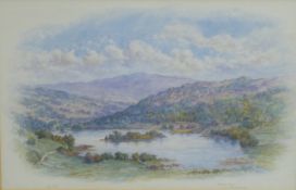George Fall (British 1848-1925): 'Rydal Water from Grasmere Road', watercolour signed and titled,