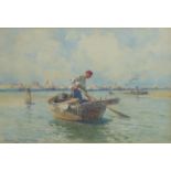 Edward Aubrey Hunt (American 1855-1922): Moroccan Fisherman,