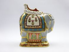 Royal Crown Derby Mulberry Hall large grey Indian Elephant paperweight,