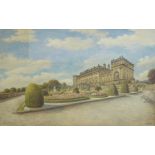 Emma Radley (British early 20th century): 'Harewood House near Leeds', watercolour signed,