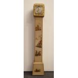 Early 20th century chinoiserie grandmother clock by Elliott,