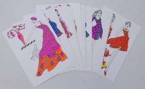 Portfolio of thirty Fashion Illustrations,