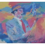 After LeRoy Neiman (American 1921-2012): 'Frank Sinatra',