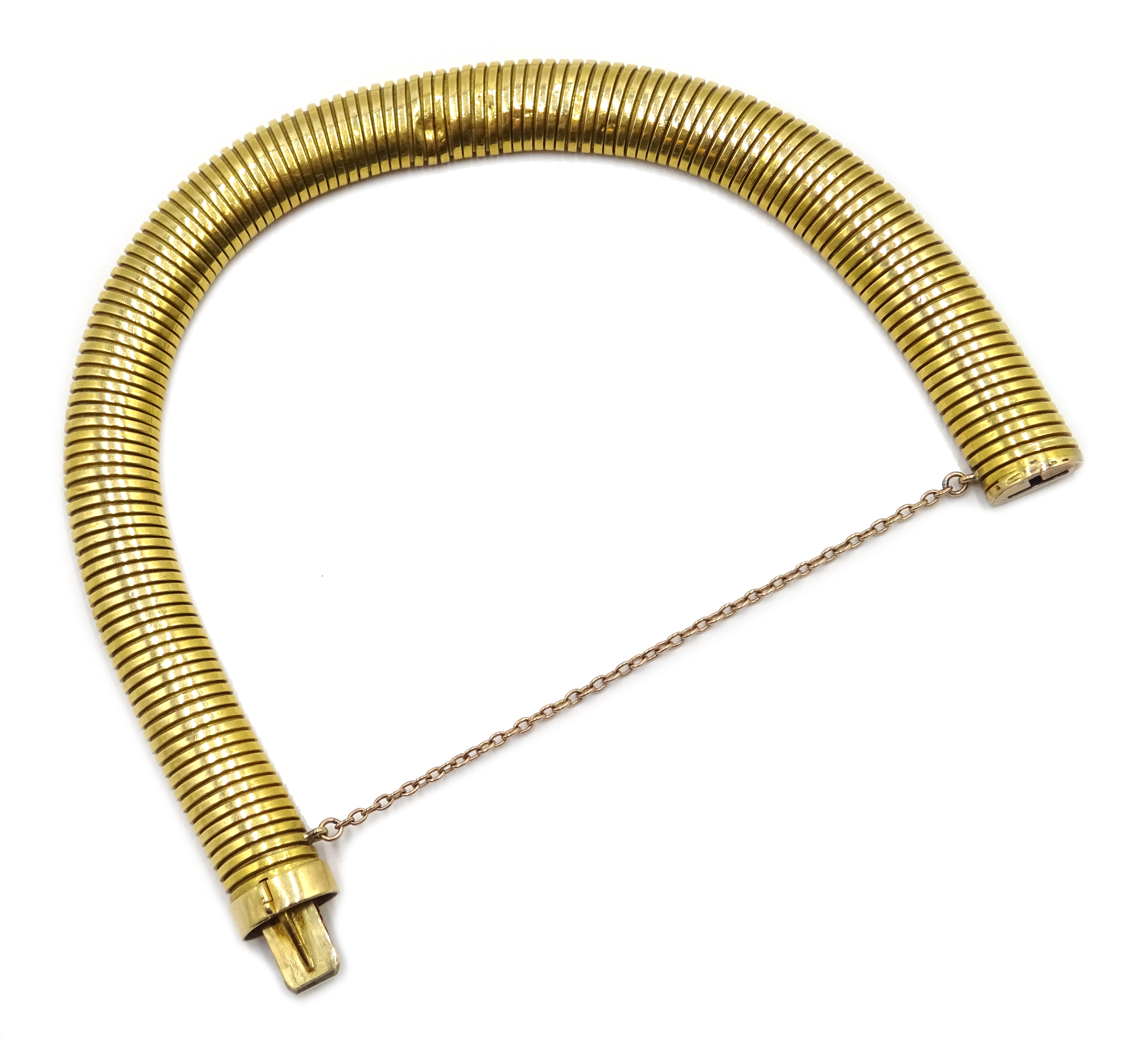 14ct gold (tested) bracelet, - Image 2 of 2