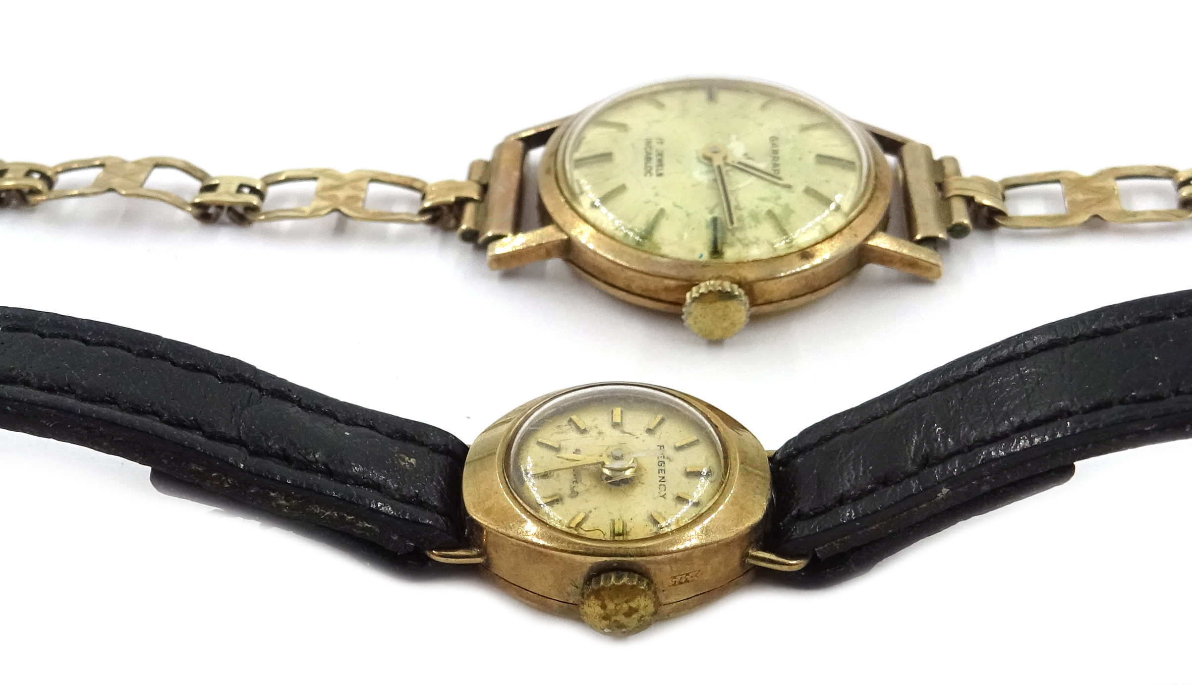 Garrard ladies 9ct gold bracelet wristwatch, hallmarked and a Regency 9ct gold wristwatch, - Image 3 of 4