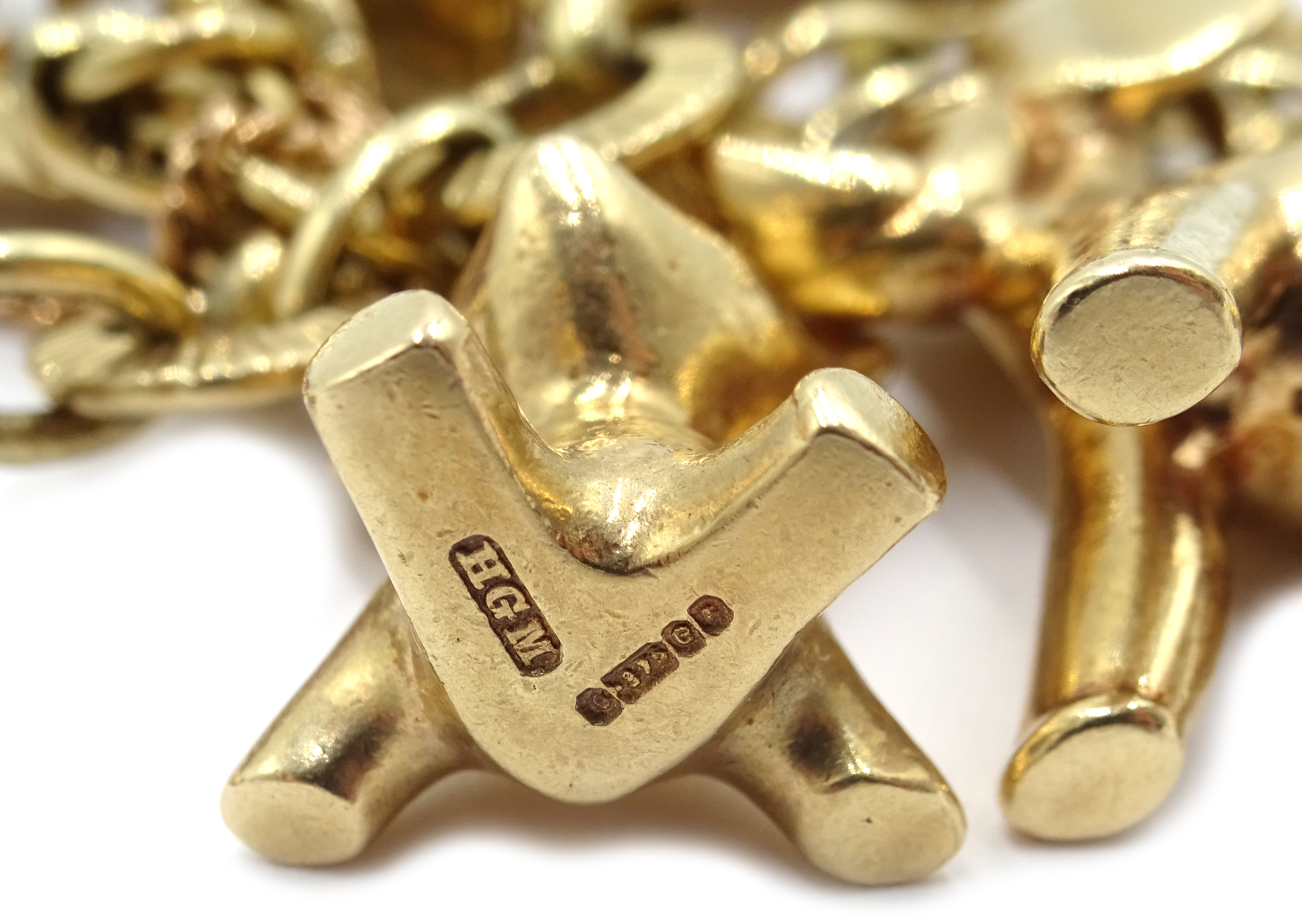 Gold bracelet with seven Hans Georg Mautner gold animal charms, - Image 6 of 6