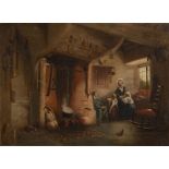 Ambleside (British) 'The Nook' oil on canvas, rebacked signed & dated 1855 42 x 58cm