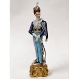 Italian Figure of Solider in light cavalry dress