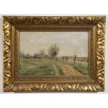 S. Ziembinski Country Lane oil on canvas signed & dated 1904 21 x 33.5cm