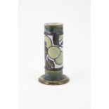 Royal Doulton Stoneware Spill Vase By Maud Bowden cylindrical shape with 2 raised bands to the