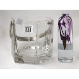 Victorian Wine Decanter traditional spherical body, matching stopper with modern ice bucket and