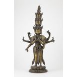 Bronze Figure of Avalokiteshvara 65cm height a/f