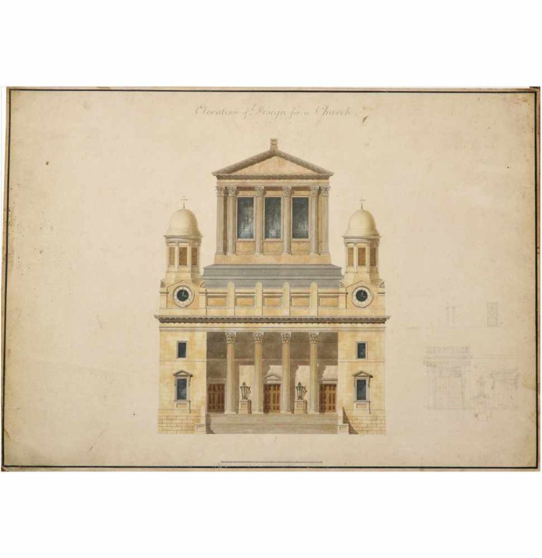 BRITISH SCHOOL (Early 19th Century)BRITISH SCHOOL (Early 19th Century) "Evolution of a design for