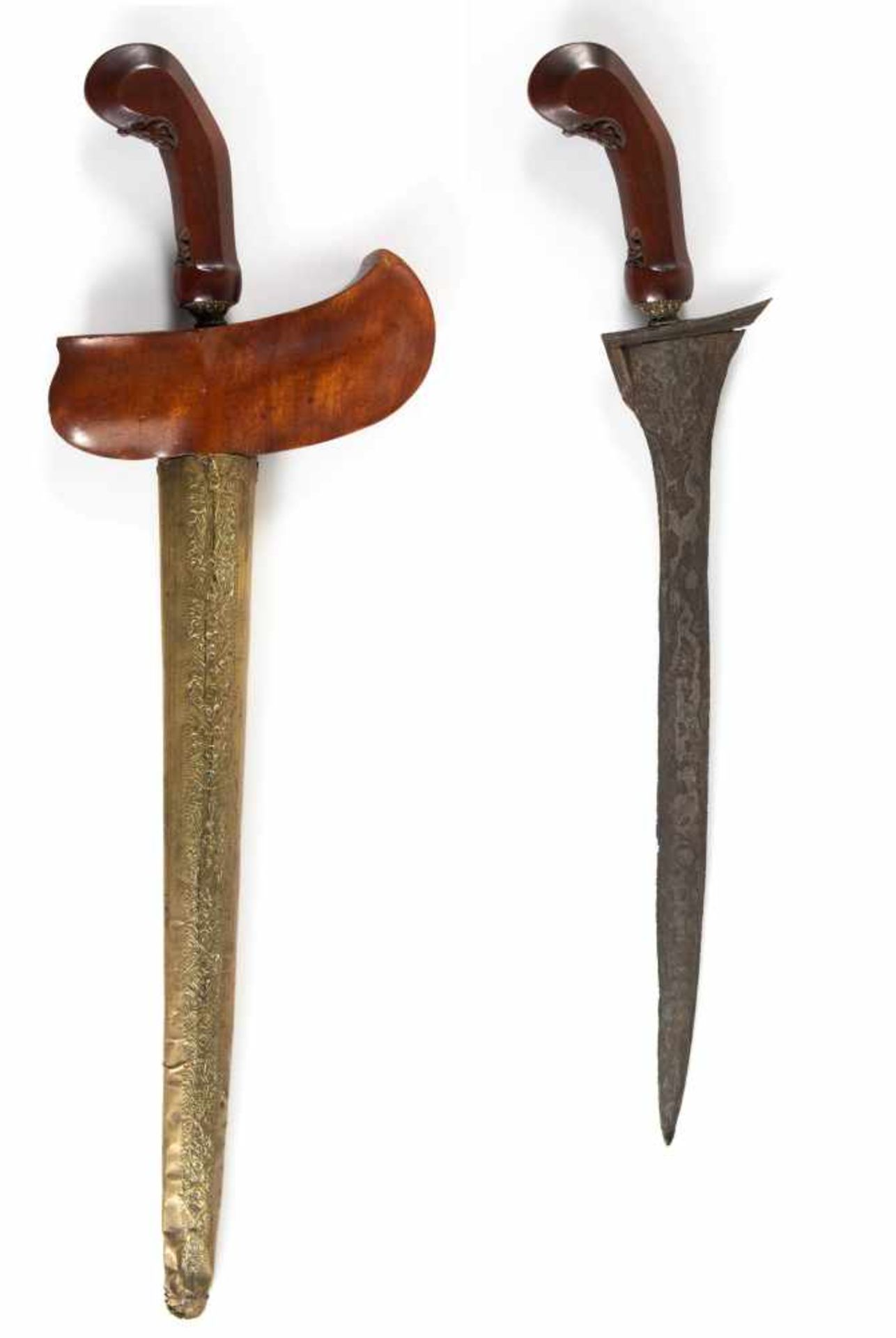 A Javanese Keris Solo, with 17th century blade.pattern.Length of the blade, including ‘Pesi’ (tang