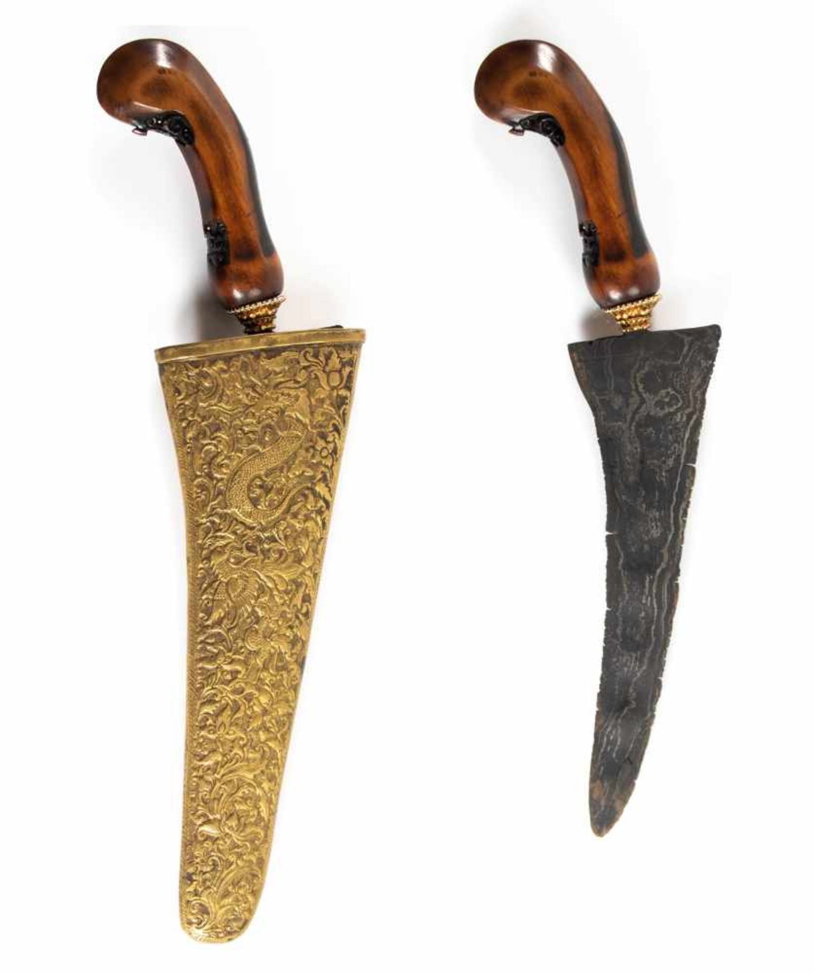 A West Javanese Keris Sombro, with rare possibly 13th century blade.A West Javanese Keris Sombro,