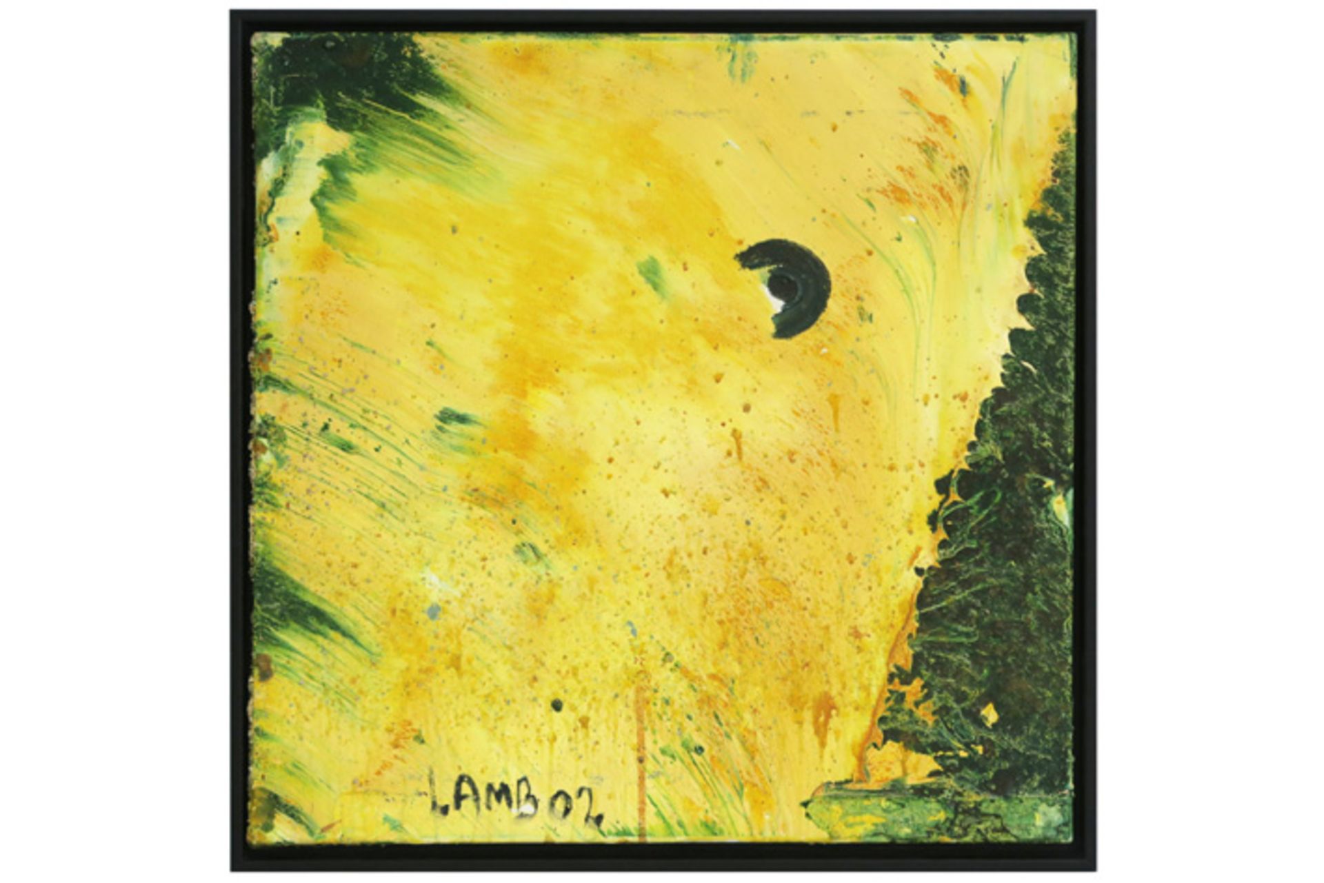 LAMB MATT (1932 - 2012) olieverfschilderij op doek : "Compositie" - 60,5 x 61 [...]