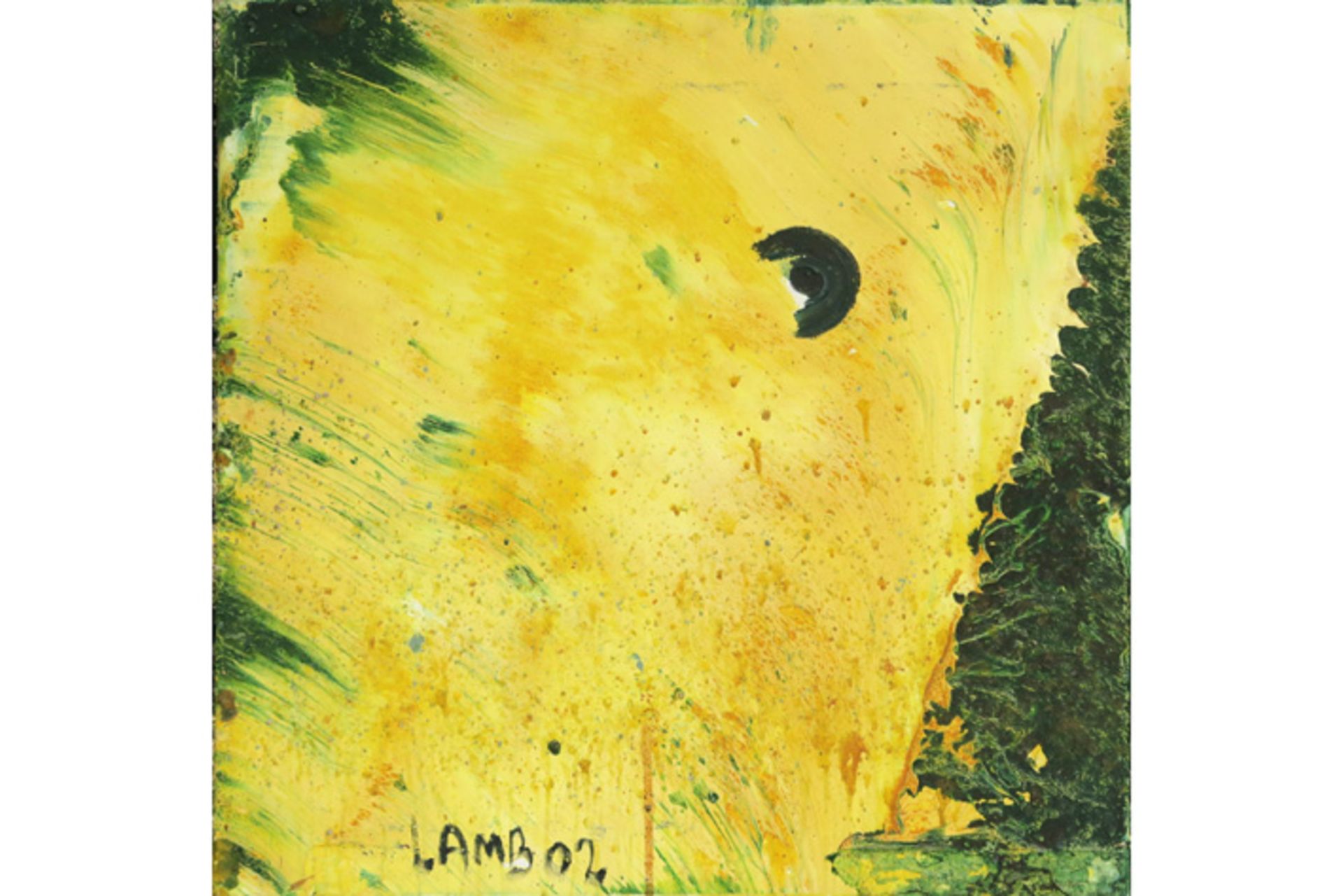 LAMB MATT (1932 - 2012) olieverfschilderij op doek : "Compositie" - 60,5 x 61 [...] - Image 2 of 4